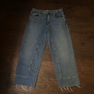 We The Free Blue Straight Leg Jeans